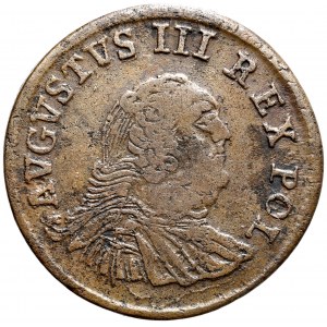 August III 1733-1763, Penny 1754, Gubin.