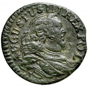 August III 1733-1763, Szeląg 1754 H, Drezno.