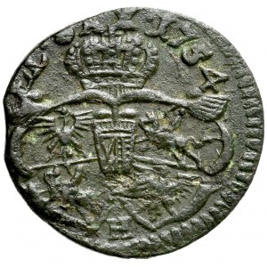 August III 1733-1763, Szeląg 1754 H, Drezno.