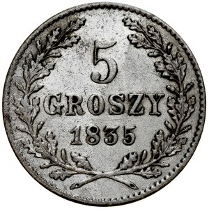 Free City of Krakow, 5 pennies 1835, Vienna.
