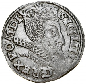 Zygmunt III 1587-1632, Trojak 1601 P, Poznań, RRR, P przy Pogoni.!!