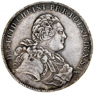 Fryderyk Chrystian 1763, Talar 1763 IFoF, Lipsk.