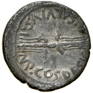 Rzym, Roman Republic, Denar 40 r. p.n.e., Octavianus August / Quintus Salvius Salvidienus Rufus.