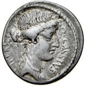 Rzym, Roman Republic, Denar 55 r. p.n.e., Q. Cassius Longinus.