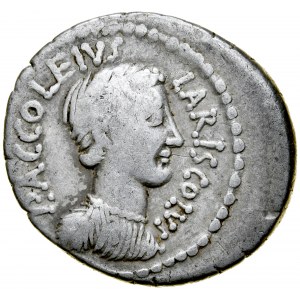 Rzym, Roman Republic, Denar 43 r. p.n.e., P. Accoleius Lariscolus.