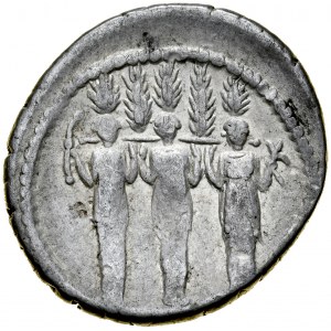 Rzym, Roman Republic, Denar 43 r. p.n.e., P. Accoleius Lariscolus.