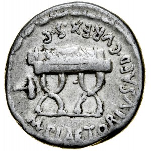 Rzym, Roman Republic, Denar 57 r. p.n.e., M. Plaetorius / M.f. Cestianus