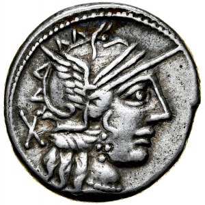 Rzym, Roman Republic, Denar 123 r. p.n.e., C. Porcius Cato.