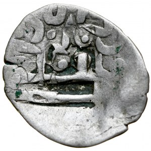 Lithuania, Kazimierz Władysławowic 1440-1450, Counter-mark Tatar dang, Tatarski dang z litewska kontmarką, 1/2 grosza praskiego 1427-1430, Podole, Bracław.
