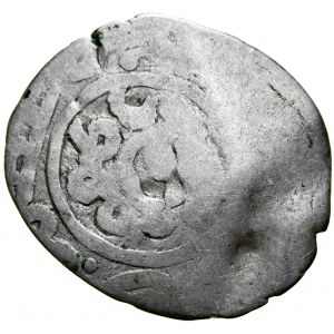 Lithuania, Kazimierz Władysławowic 1440-1450, Counter-mark Tatar dang, Tatarski dang z litewska kontmarką, 1/2 grosza praskiego 1427-1430, Podole, Bracław.