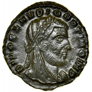 Rzym, Kaludiusz II Gocki 268-270, 1/2 follisa, pośmiertna emisja z 317-318, Saloniki.