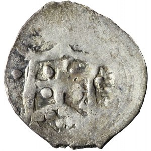 R-, Włodzimierz Olgierdowicz (1362-1394), Półgrosz, Kijów, masywny krzyż