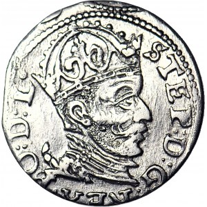 RRR-, Stefan Batory, Trojak 1585, Riga, Iger nicht vermerkt, hybrid