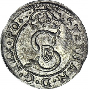 RR-, Stefan Batory, Shelrog 1581, Vilnius, rare legends M.D.LIT instead of MAG.D.L