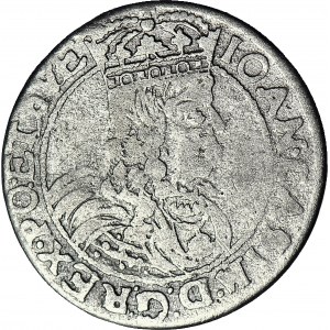 RR-, Johannes II. Kasimir, Sechster von 1663, Lvov Ac-pT, sehr selten