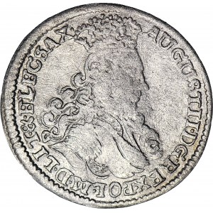 RR-, Augustus II. der Starke, Sechster der Krone 1706, LUDU PŁAK Moskau