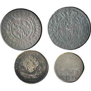 4 szt. zestaw, Poniatowski/Zabory