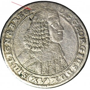 RRR-, Schlesien, Georg III. von Brest, 15 krajcars 1659, BRZEG, UNNOTIERT! TARCZA