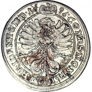 Śląsk, Chrystian Ulryk, 3 krajcary 1696 LL, Oleśnica