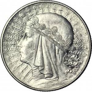 10 złotych 1932, Głowa, Warszawa, mennicza
