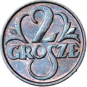 2 pennies 1928, minted