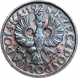 2 pennies 1928, minted
