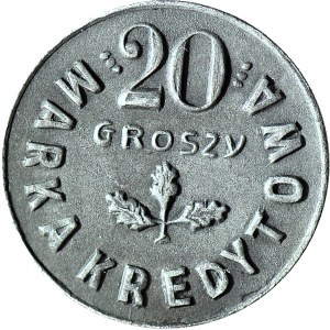 Kowel, 20 pennies, Cooperative of the 50th Borderland Rifle Regiment