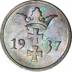 Wolne Miasto Gdańsk, 2 fenigi 1937, menniczy