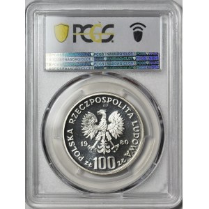 100 złotych 1980, Igrzyska XXII Olimpiady Moskwa, srebro