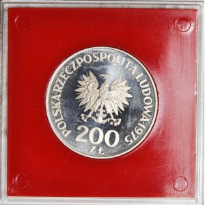 200 złotych 1975, XXX Zwycięstwo nad faszyzmem, miecz, PRÓBA, srebro