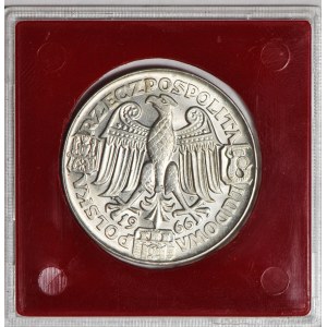 100 złotych 1966, Mieszko i Dąbrówka, głowy, PRÓBA, srebro