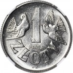 1 złoty 1958, Gołąbki, PRÓBA, nikiel, mennicze, RZADKOŚĆ
