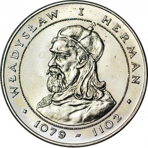 RR-, 50 złotych 1981, Władysław I Herman, DESTRUKT - DOUBLE DIE po lewo