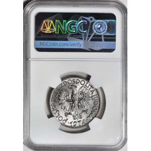 5 gold 1974, Fisherman, partially flat date