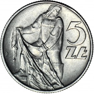 5 złotych 1974, Rybak, menniczy