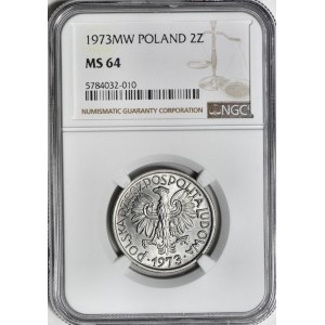 2 gold 1973, Berry, mint