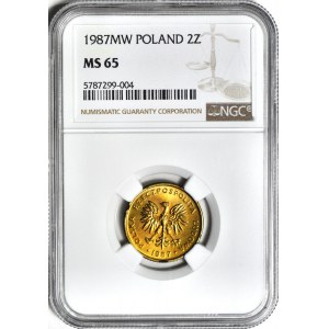 2 złote 1987, mennicze