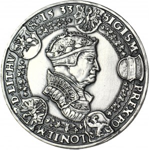 Zygmunt Stary, Talar koronny 1533, Kopia 28gram, SREBRO 925
