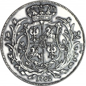 August III Sas, Talar koronny 1763 Kopia 28gram, SREBRO 925