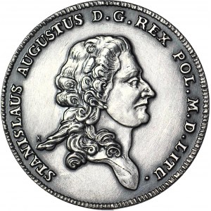 Stanisław A. Poniatowski, Talar koronny 1782 Kopia 28gram, SREBRO 925