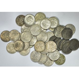 Czechoslovakia 3 crowns 1965, 1966 and 1968, set of 50 pieces.
