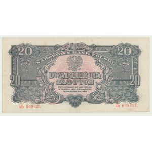 20 złotych 1944 ...owe, ser. KO