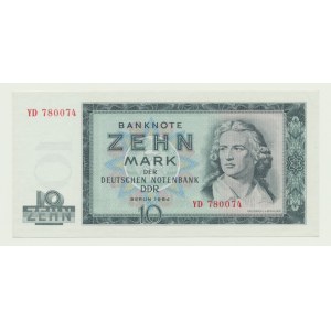 Niemcy, DDR, 10 marek 1964, ser. YD