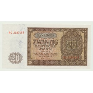 Niemcy, DDR, 20 marek 1948, ser. AG