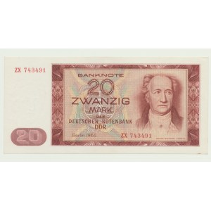 Niemcy, DDR, 20 marek 1964, ser. ZX