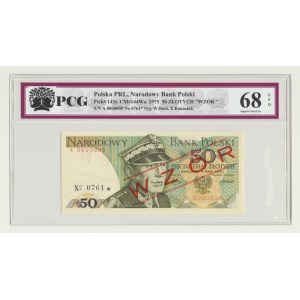 50 złotych 1975 - WZÓR - A 0000000 - No.0761 -