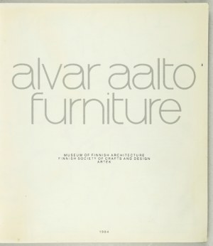Alvar Aalto. Furniture. 1984.