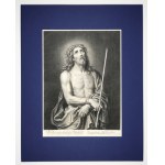 Nicolas Bazin (1633-1710) - Umučený Kristus. 1690 Mědirytina.