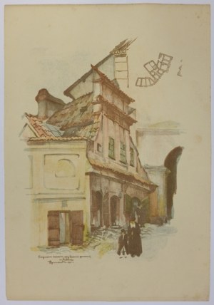 GUMOWSKI Jan (1883-1946) - Fragment bazaru przy bramie grodzkiej w Lublinie.