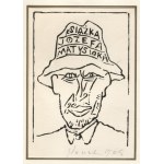 Pięć sygnowanych ekslibrisów drzeworytowych J. Panka dla J. Matysioka, 1965-1966.